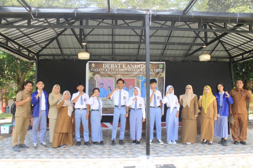 Serunya Debat Antar Pasangan Calon Ketua dan Wakil Ketua OSIS SMA Negeri 6 Mataram